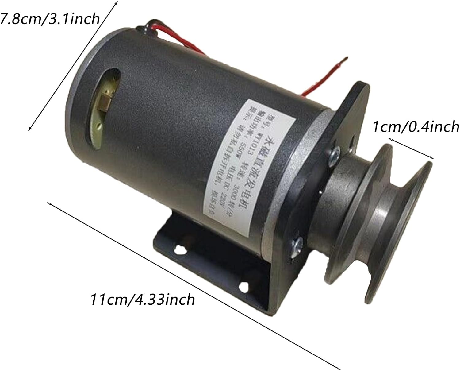 550W DC Generator 36V/48V/60V/72V/220V Permanent Magnet Generator DC Wind Turbine Battery Car Charging Permanent Tape Pulley (Color : 60V, Size : 550W)