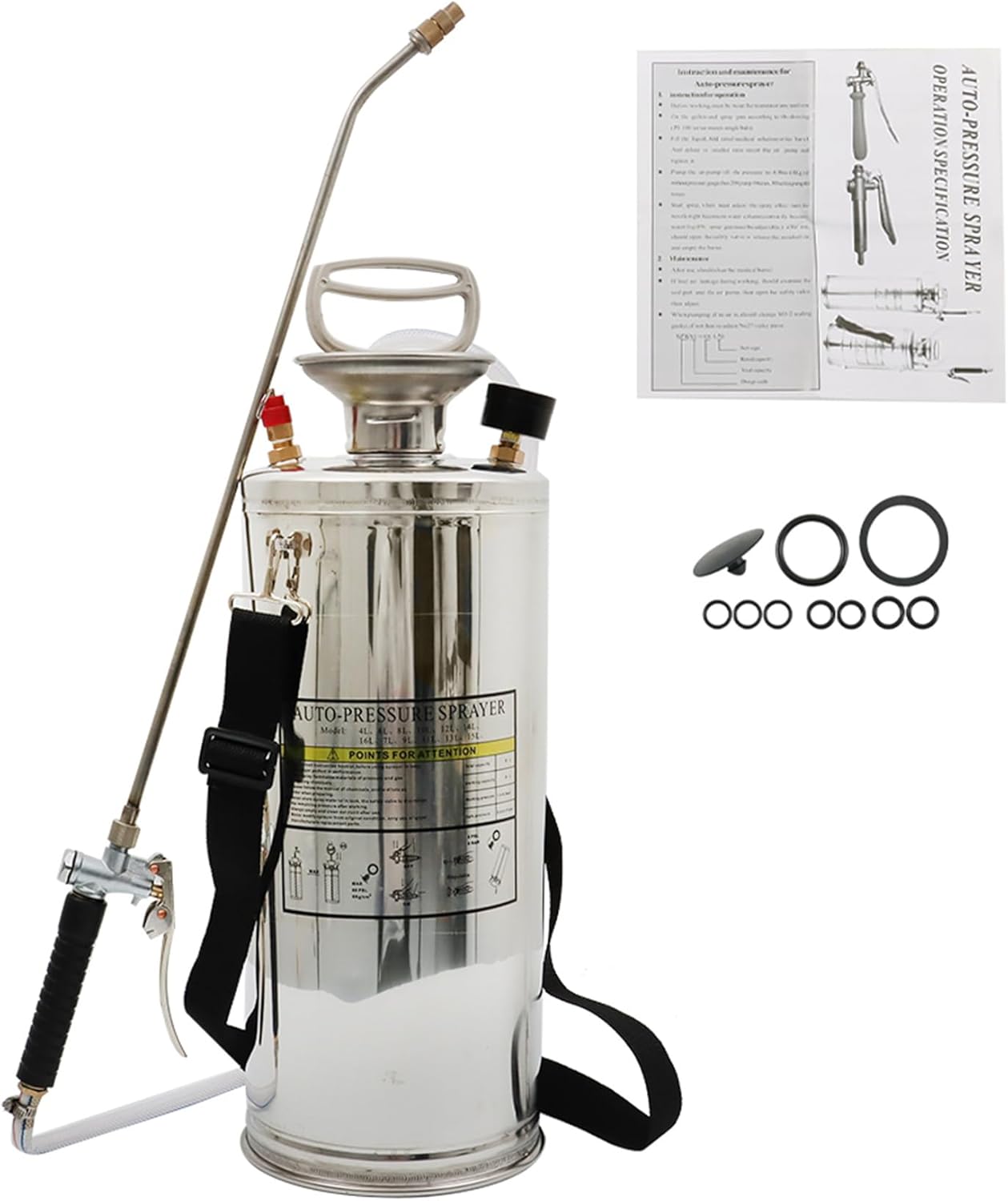 Stainless Steel Sprayer 2-Gallon 8-Liter 20