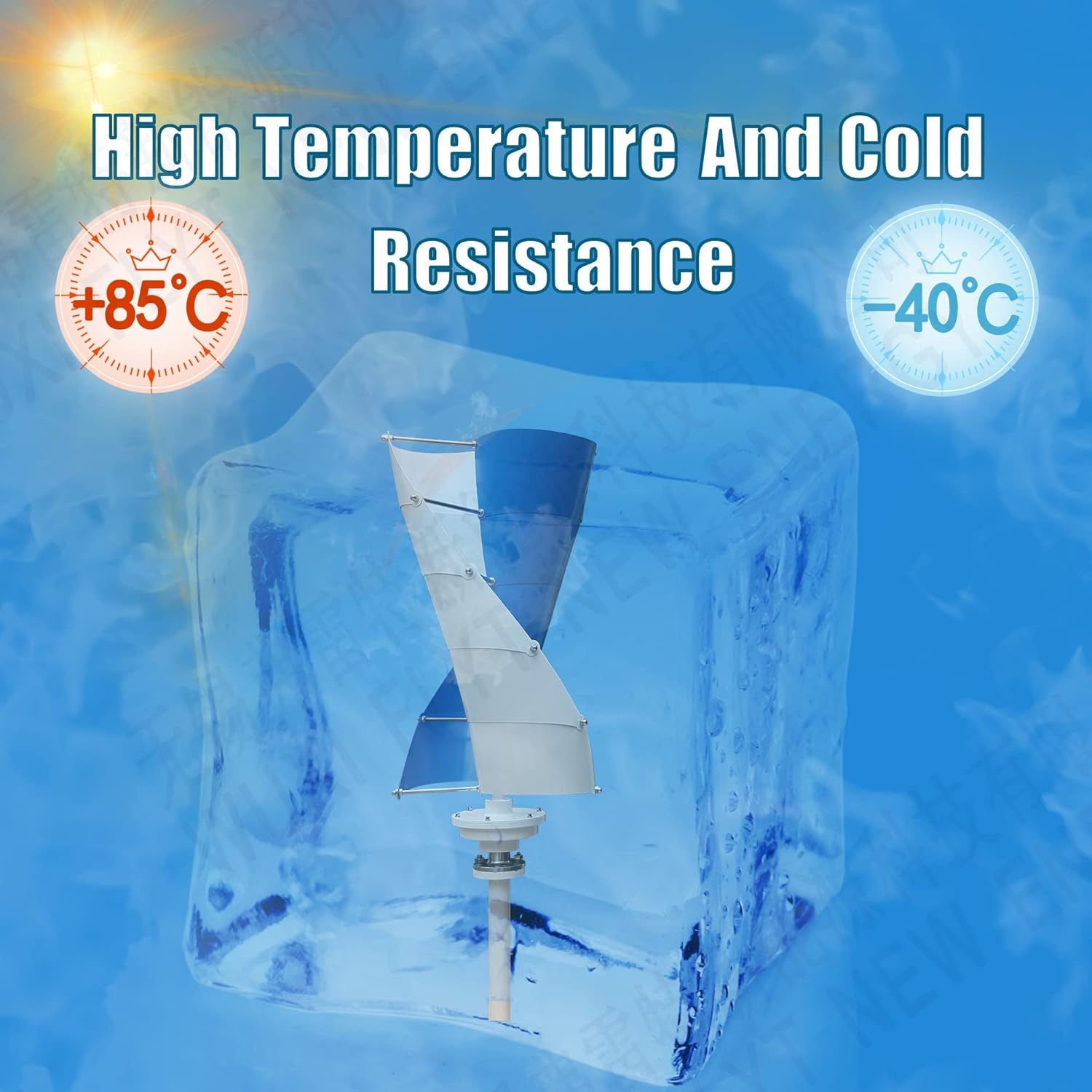 Wind Power Turbine Generator 3000W Wind Vertical Turbine Generator Alternative Free Energy Windmill 24V 48V MPPT Controller Wind System (Color : Orange White, Size : MPPT Controller_48V)