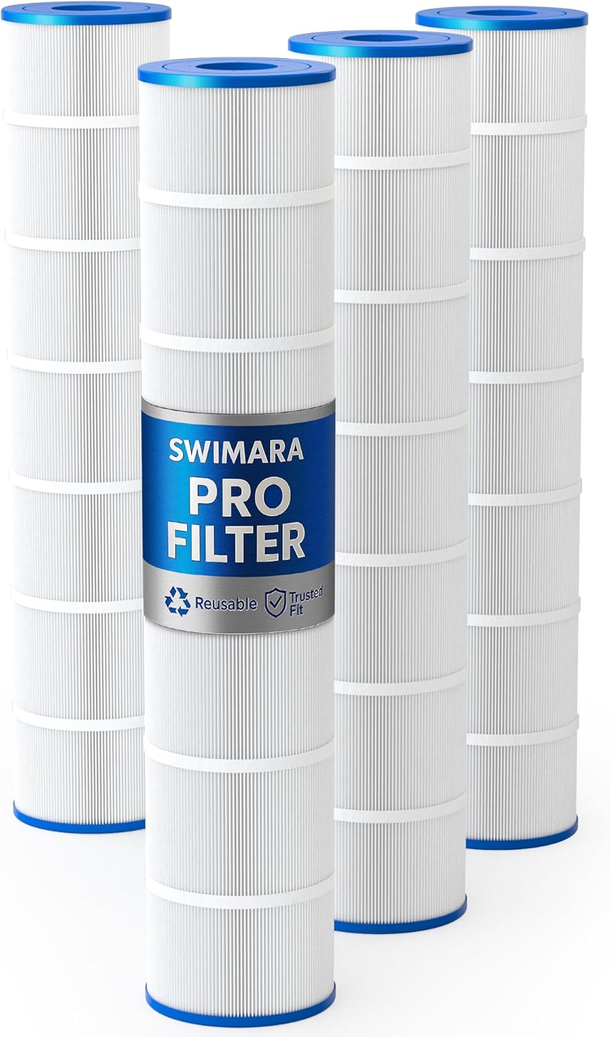 Pool Filter Cartridges Compatible with Hayward SwimClear C5520/C5500 (Super Star-Clear), Replacement for Pleatco PA137, CX1380RE, 4-Pack, 548 Sq.Ft Total High-Efficiency Filter Media