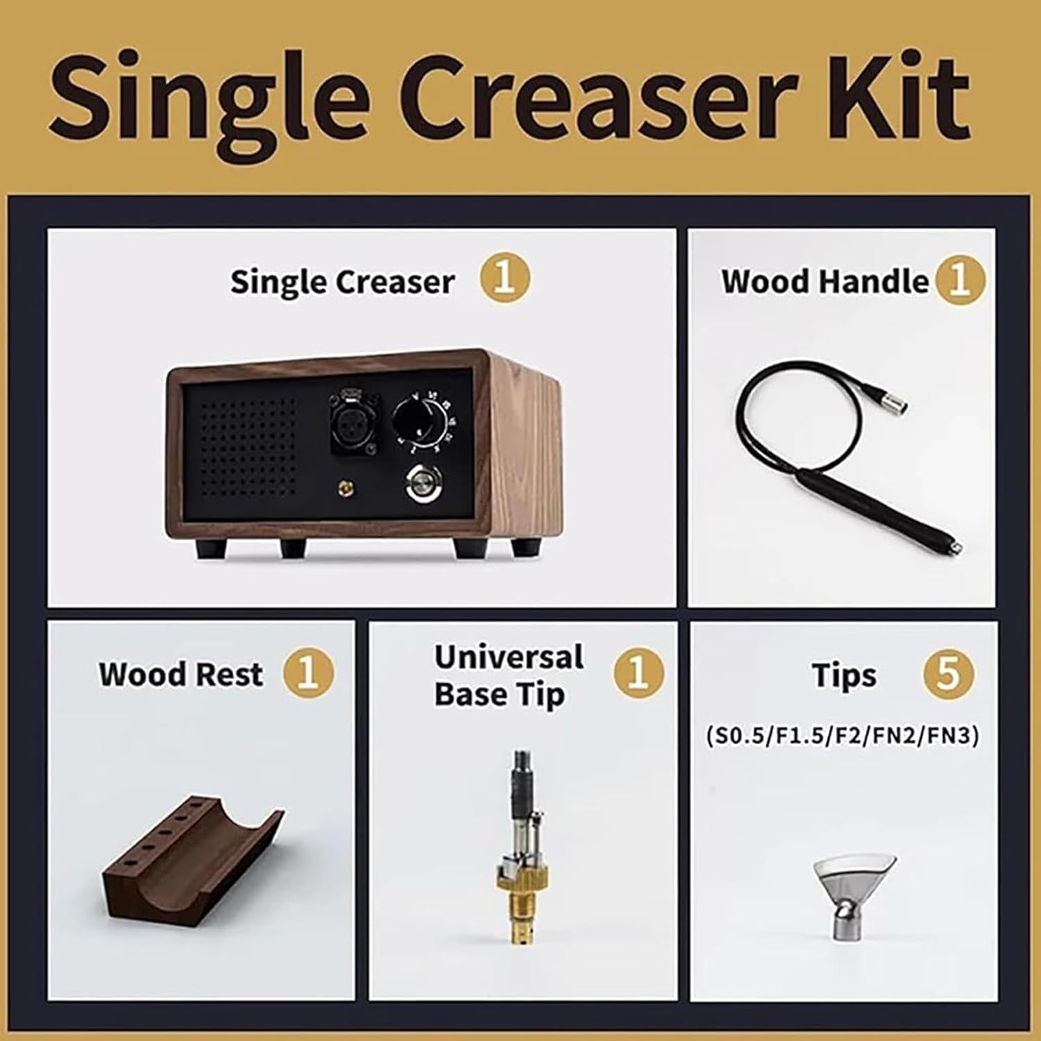 Electric Hot Creasing Edging Machine, with 5 Hot Heads, 10 Gear Temperature Control, Detachable Detachable Iron Head, Anti-Scald Handle, for Craft-Singleportmachine