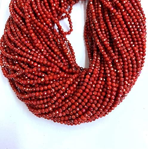 13 inch Natural Beads Strand of 7-9mm Faceted rondelle Moss Aquamarine Gemstone Beads for DIY Jewelry - Necklace, Bracelet, Earring, Ring.