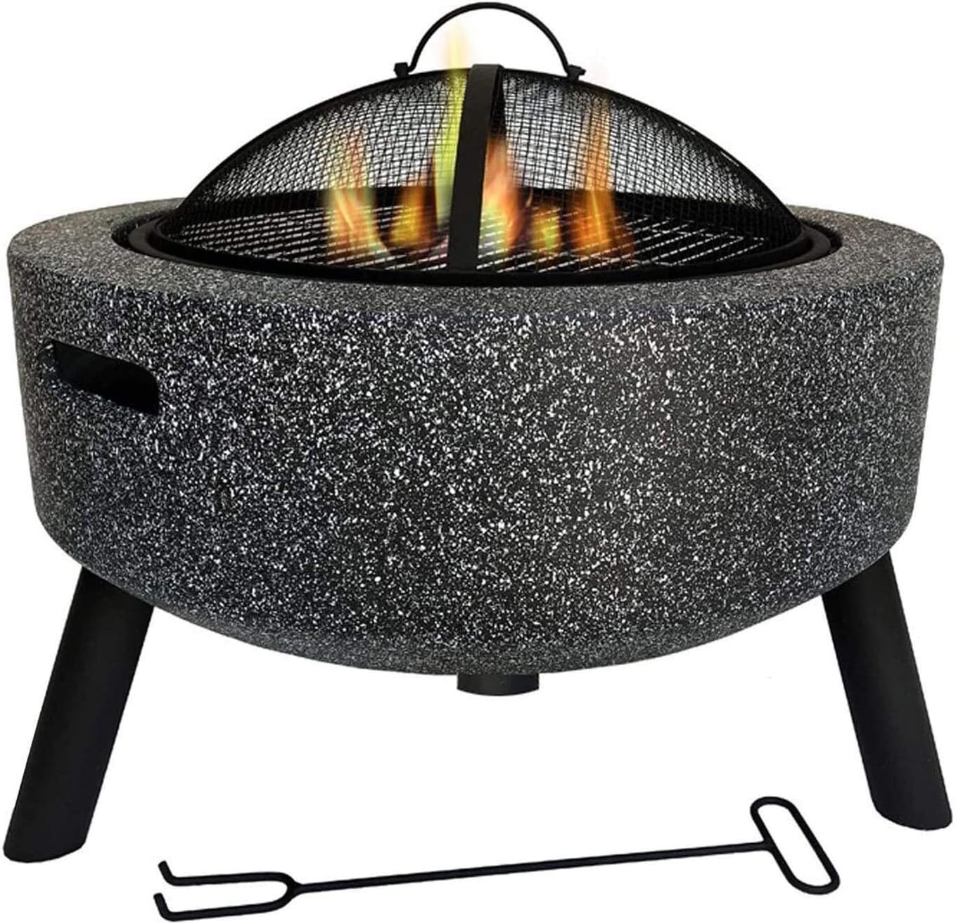 Outdoor Fire Pit Outdoor Fire Pits Fire Bowl, Magnesia Barbecue Grill, Used for Outdoor Garden Fire Pit Heating/Barbecuing, Garden Terrace