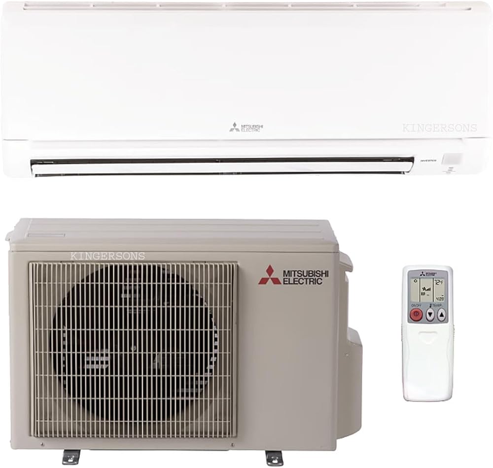 Mitsubishi 18,000 BTU SEER 18 Wall Mount Ductless Mini-Split Inverter Cool & Heat Pump System 1.5 Ton Energy Efficient ~ NEW System