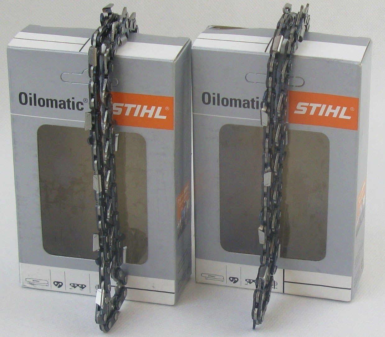 2x Stihl Oilomatic Picco Micro Mini 3 (PMM3) Saw Chain Half Chisel 3/8 Inch P 1.1 mm 35 cm (3610 000 0050)