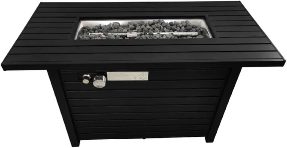 Steel Outdoor Fire Pit Table with Lid - Modern Garden & Patio Heating Solution for Cozy Evenings and Entertainment