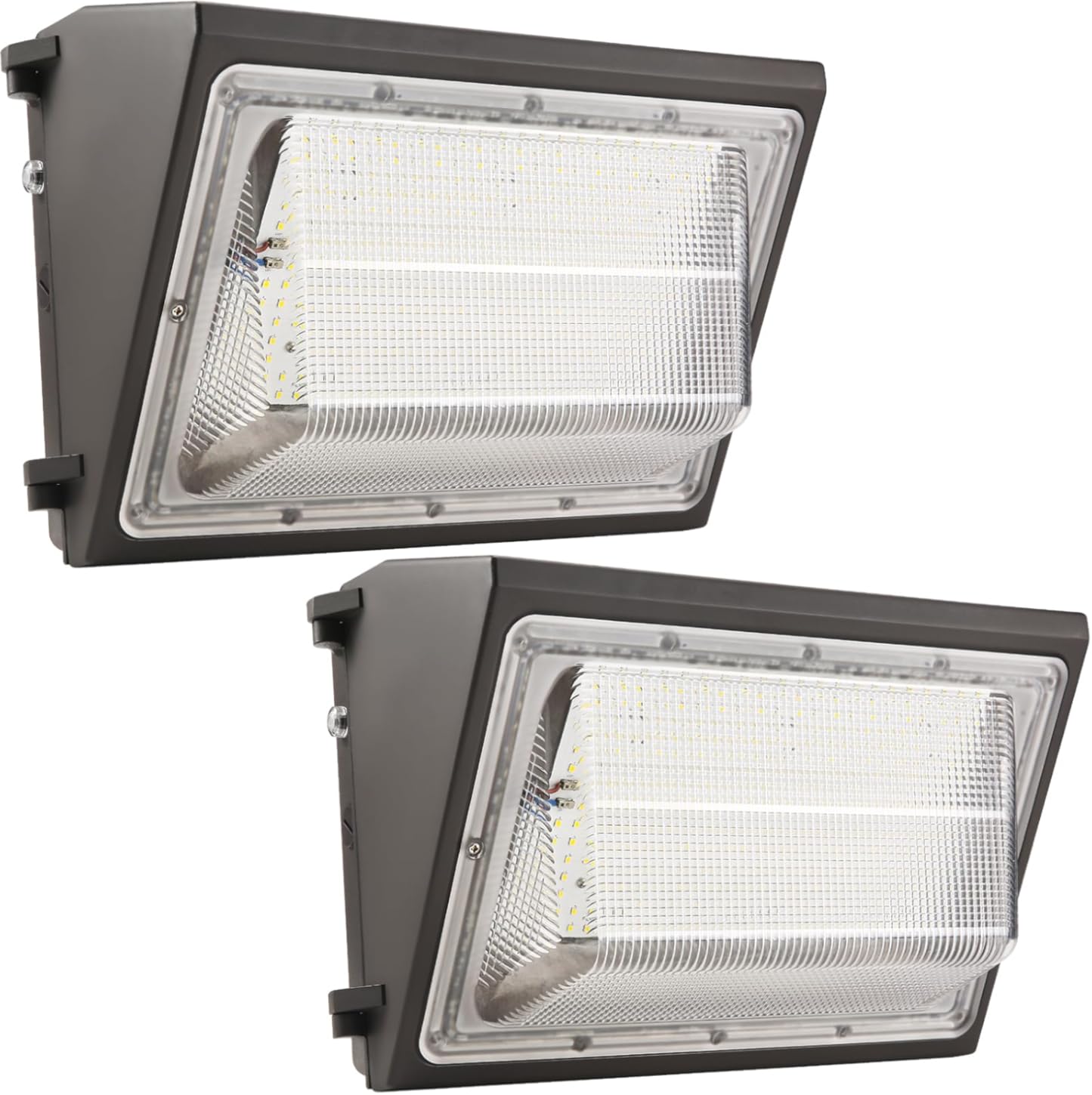 2PACK Dusk to Dawn 180W LED Wall Pack Light Fixture, 25200LM 1500W HPS/HID Equivalent,100-277V, 5000K Daylight Commerical/Industrial Outdoor Security Lighting, Parking Lot,Entrance, Warehouse