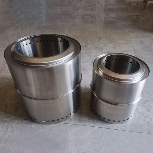 Stainless Steel Outdoor Incinerator - Durable Burning Container for Camping, Yard, Fire Pits, Heating Stoves, and Indoor Living Spaces - Perfect for Safe Waste Disposal