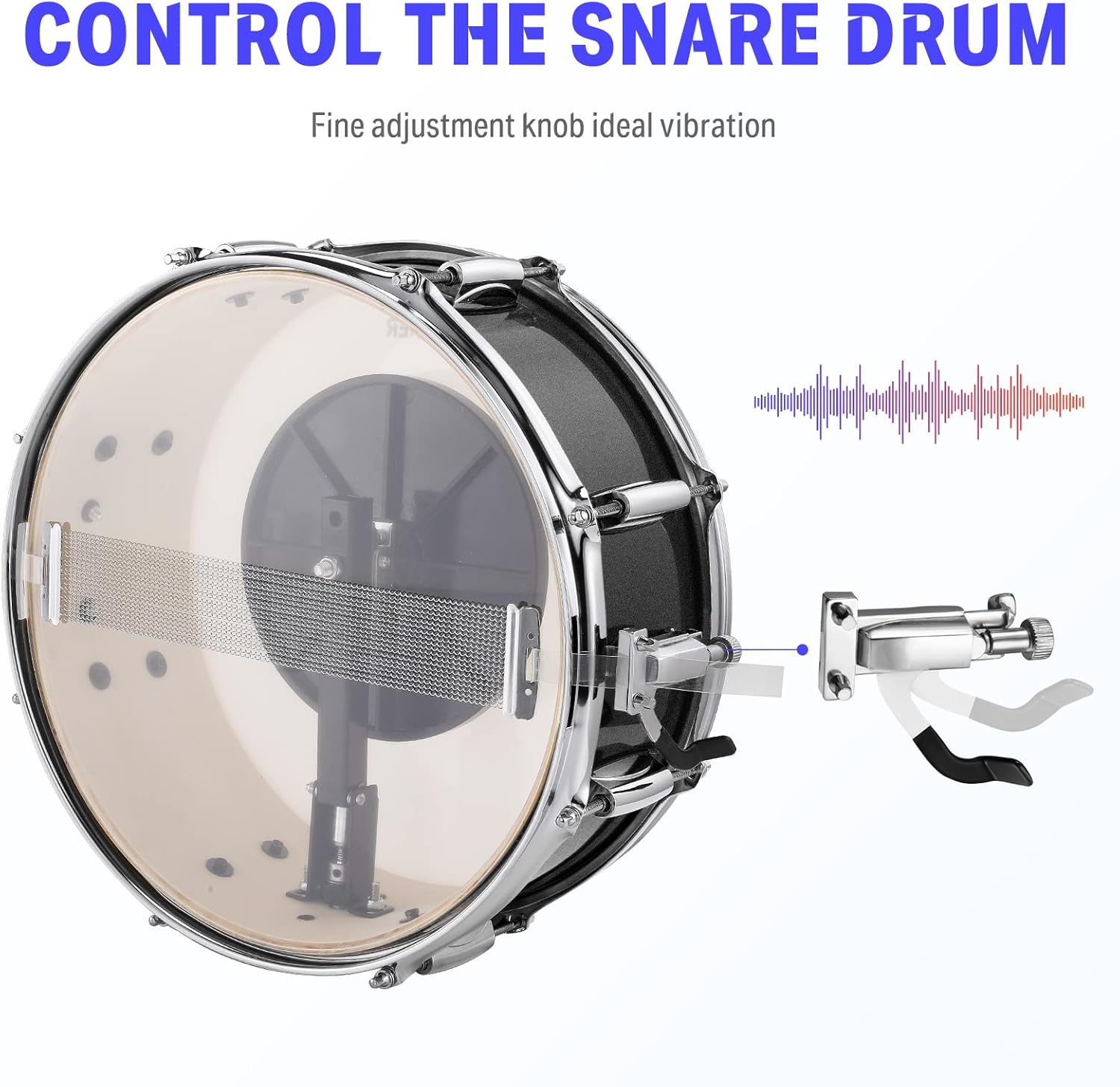 Donner Drum Set Adult with Practice Mute Pad,5-Piece 22 inch Full Size Acoustic Drum Kit, Black- DDS-520