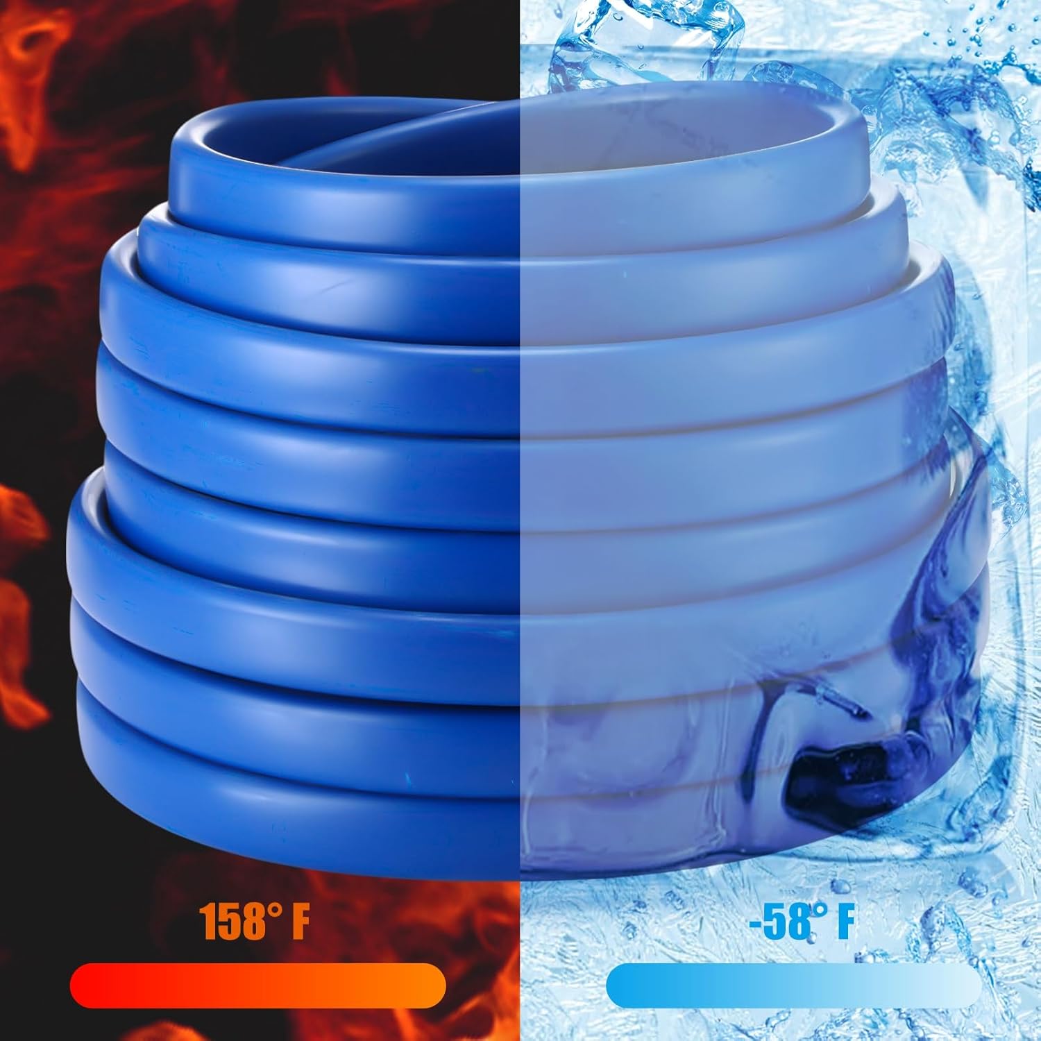 Kanayu 50 FT 4 Prong 30 Amp Flat Generator Extension Cord Compatible with NEMA L14-30P/L14-30R 10 Gauge Flat Generator Power Cable Locking for Manual Transfer Switch 125/250V 7500W, ETL Listed