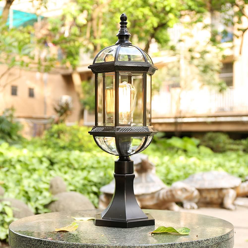 Retro Pillar Light Landscape Lamp, Waterproof Garden Door Outdoor Garden Lights, Villa Lighting Fixture, Porch Patio Street Lantern Table Light Stigma Floor Lamp