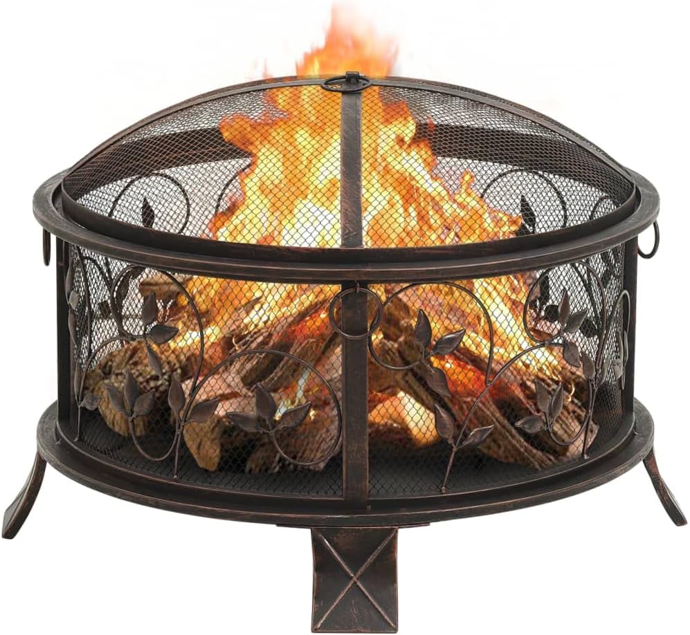 YAFF Rustic Fire Pit with Poker 26.6
