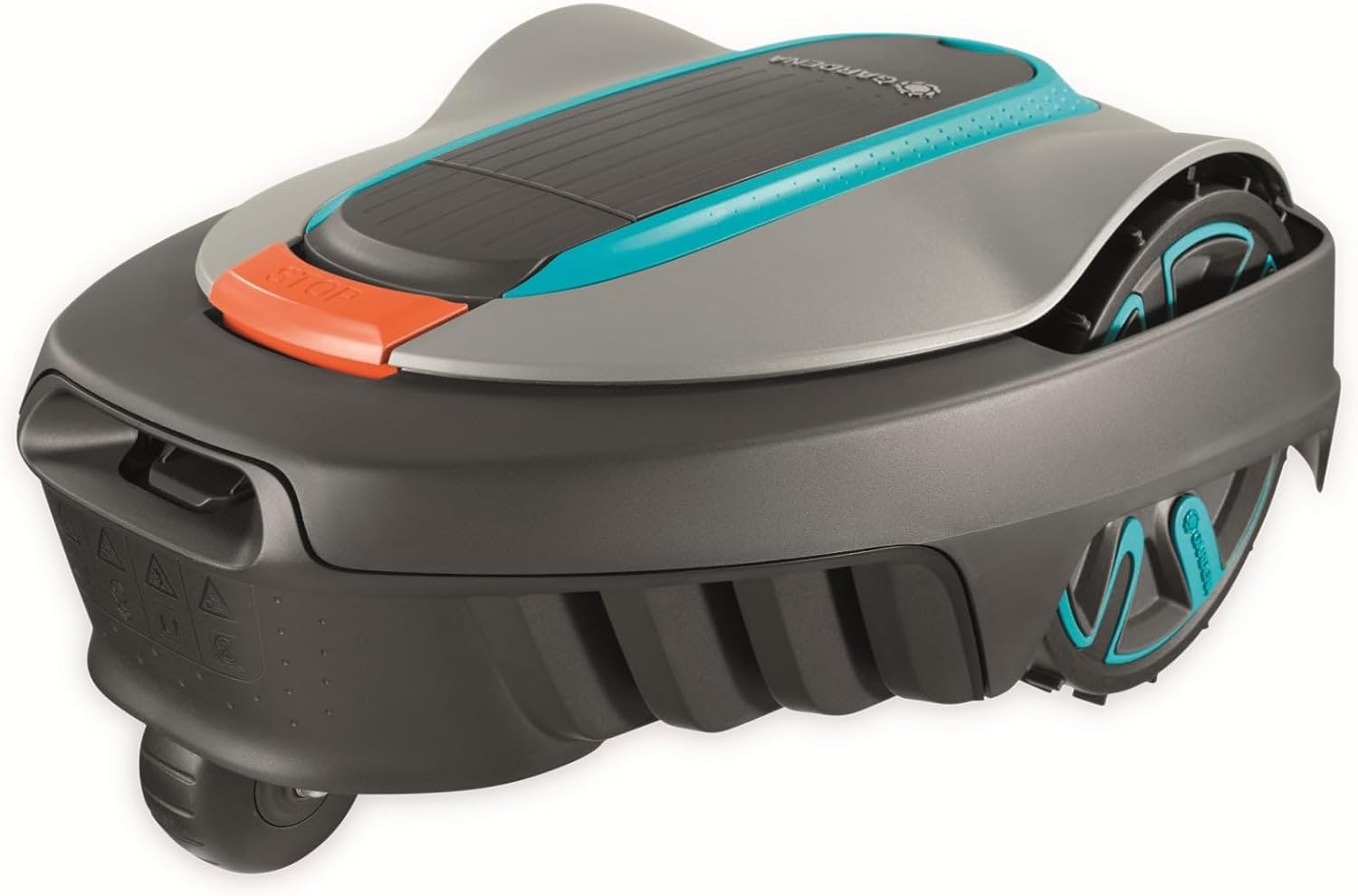 GARDENA 15001-20 SILENO City - Automatic Robotic Lawn Mower, with Bluetooth app and Boundary Wire, The quietest in its Class, for lawns up to 2700 Sq Ft, Made in Europe, Grey