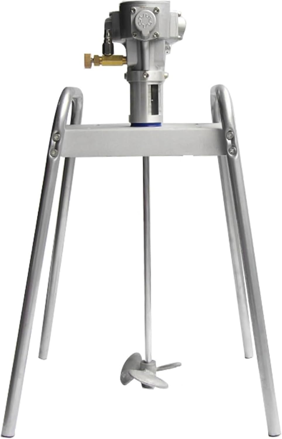 Automatic Pneumatic Paint Mixer Machine, 5 Gallon 60L Lifting Platform Paint Coating Mixer, With Auxiliary Stand & Wheel Mixer, for Paint Coating Materials Viscous Liquid Ink