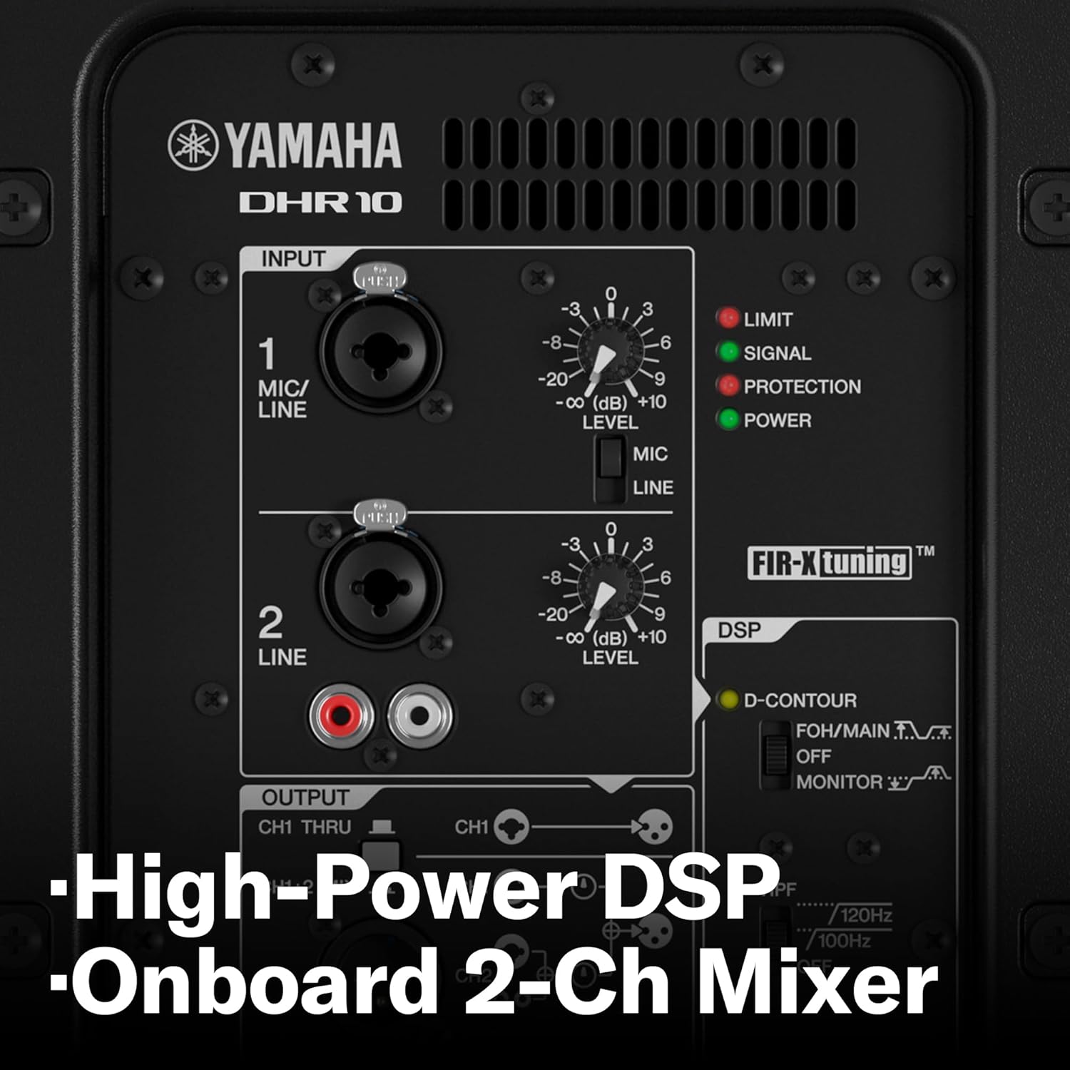 Yamaha DHR Series Powered Speaker, 700W, 10