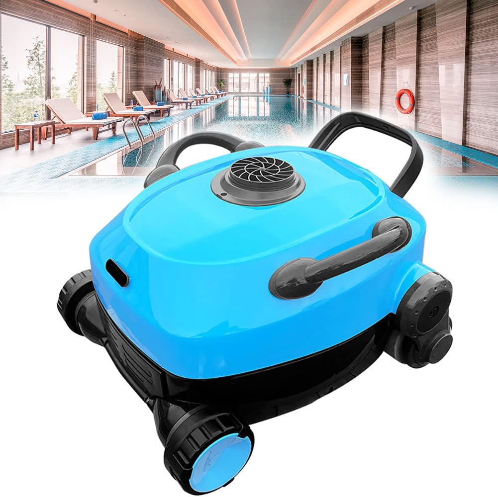 2023 Upgrade Cordless Robotic Pool Cleaner, Pool Vacuum Lasts 100 Mins, Wall Climbing Robotic Self-Parking, Ideal for Above/In-Ground Flat Pools up to 40 Feet