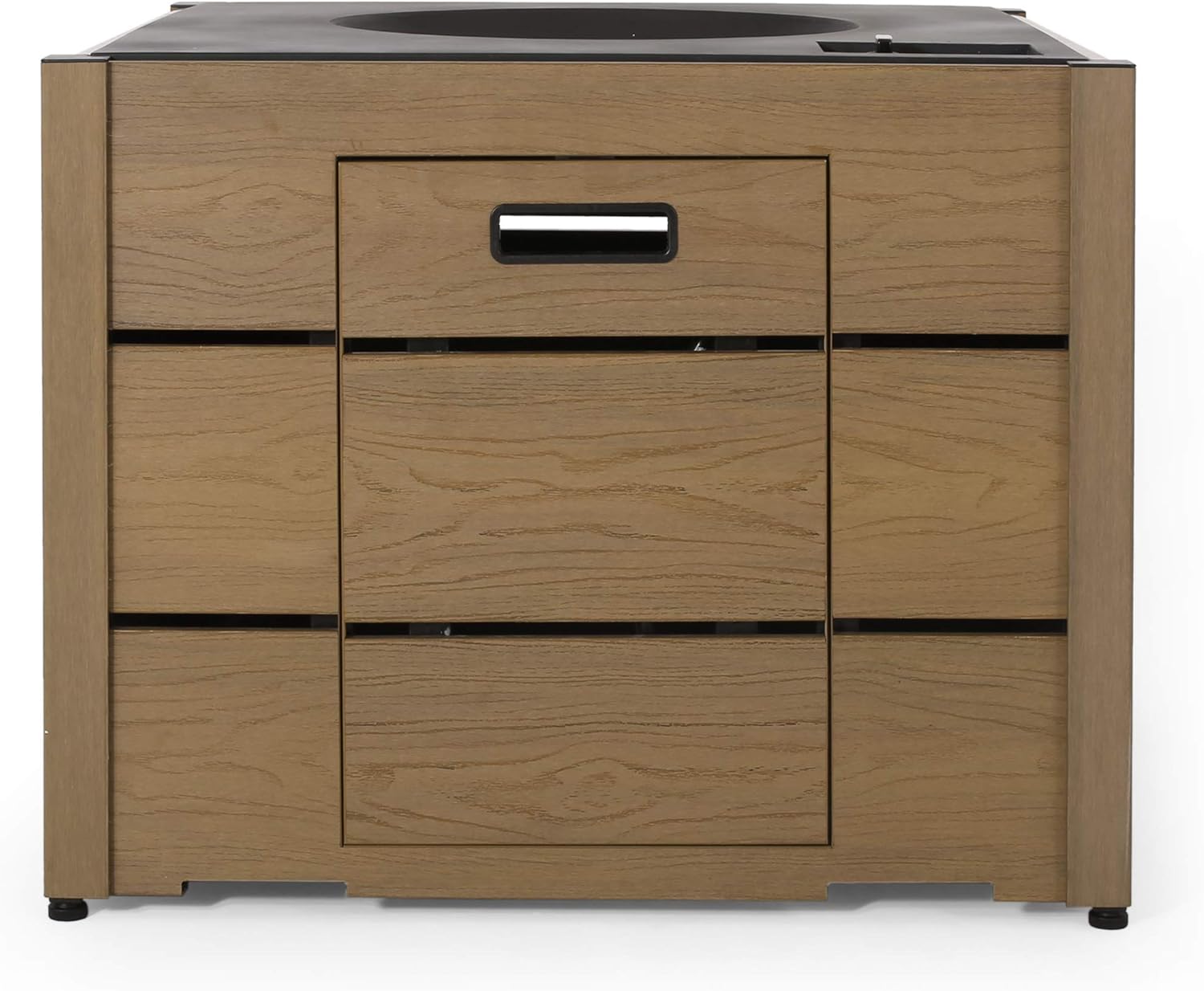 Christopher Knight Home Archie Outdoor 40,000 BTU Square Fire Pit, Brown