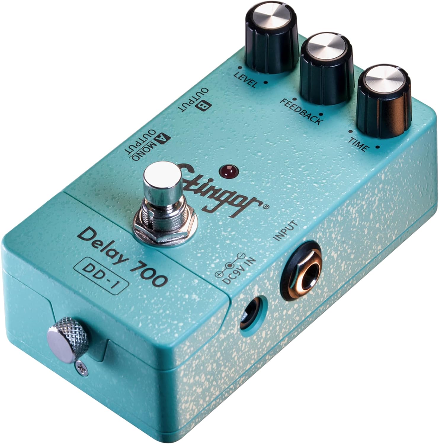 Analog-Style Delay Effects Pedal DD-1, Delay 700 Delay Pedal for Electric Guitar, Vintage BBD Emulation, 30-700ms Range, Stereo/Mono Output, Noiseless Switching, Tube-like Warmth
