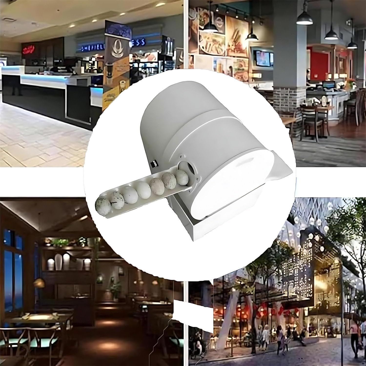 Electric Egg Washer Machine, Automatic Egg Washer, Commercial Egg Cleaner System, 2,300 Eggs/H Suitable for Chicken, Duck & Goose Eggs, Compact Egg Cleaning Brush Machine Tool