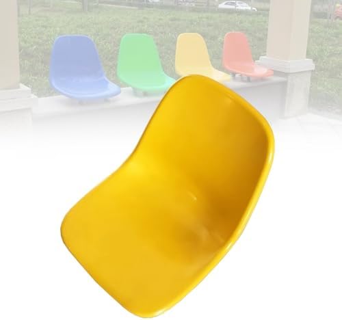 Ergonomic Plastic Waiting Room Chairs, Outdoor Stadium Benches, Yellow Garden & Park Seating, Comfortable Patio Furniture for Waiting Areas & Events