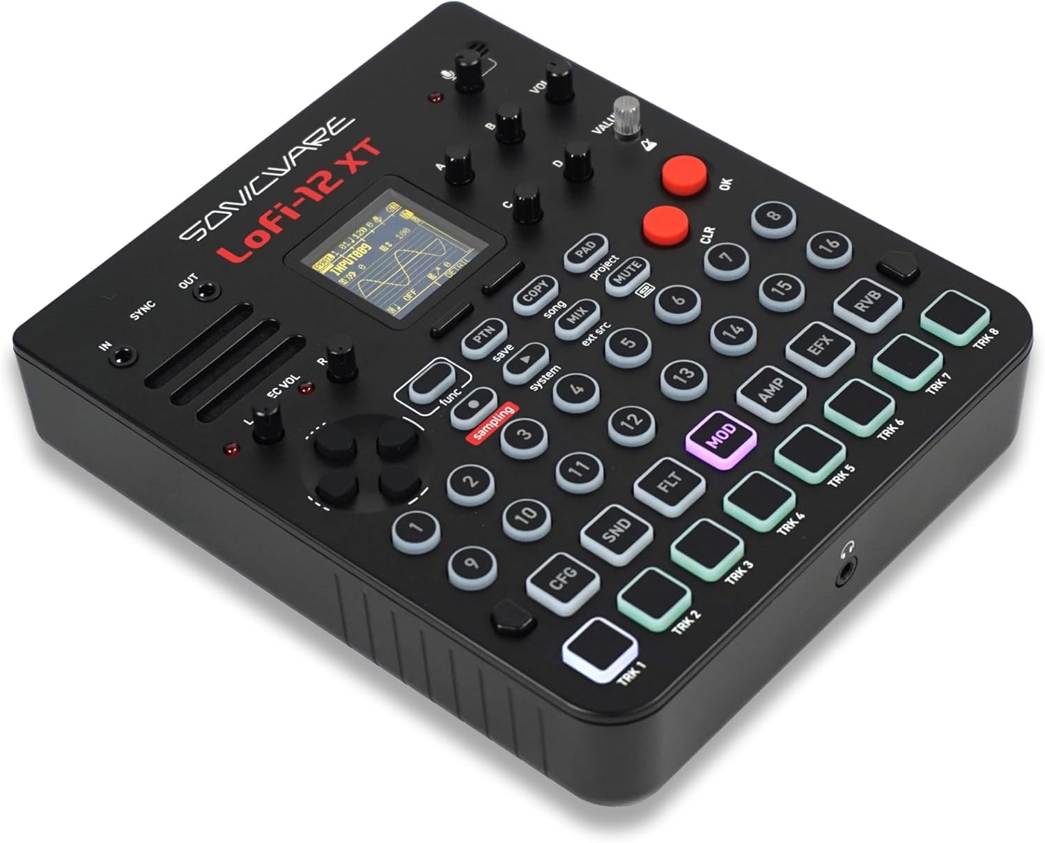 Sonicware Lofi-12 XT [Low-res Digitized Sampler] 12/24kHz Early-Digital Sound Sampling+12-bit Sampler mode, Compact/Lightwight/Battery-powered《Try Now, Intro Deal!》