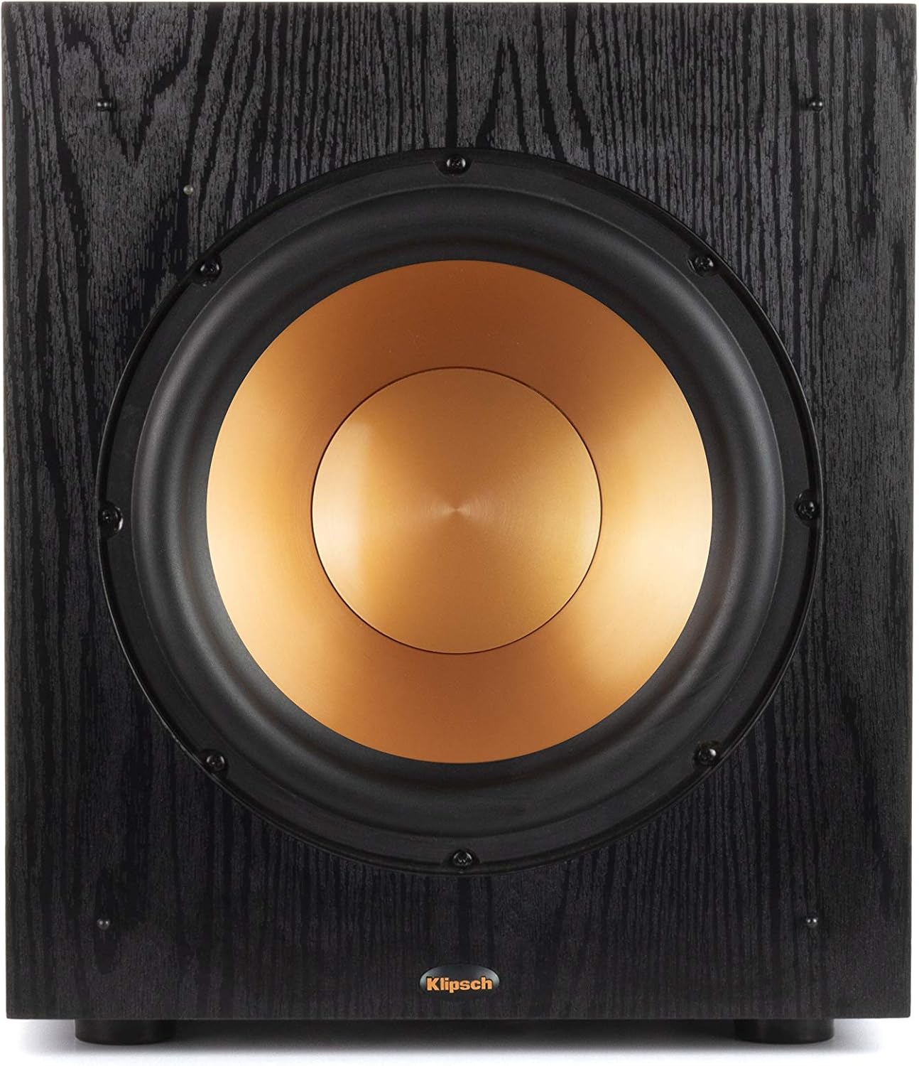 Klipsch Synergy Black Label Sub-100 10” Front-Firing Subwoofer with 150 Watts of continuous power, 300 watts of Dynamic Power, and All-Digital Amplifier for Powerful Home Theater Bass