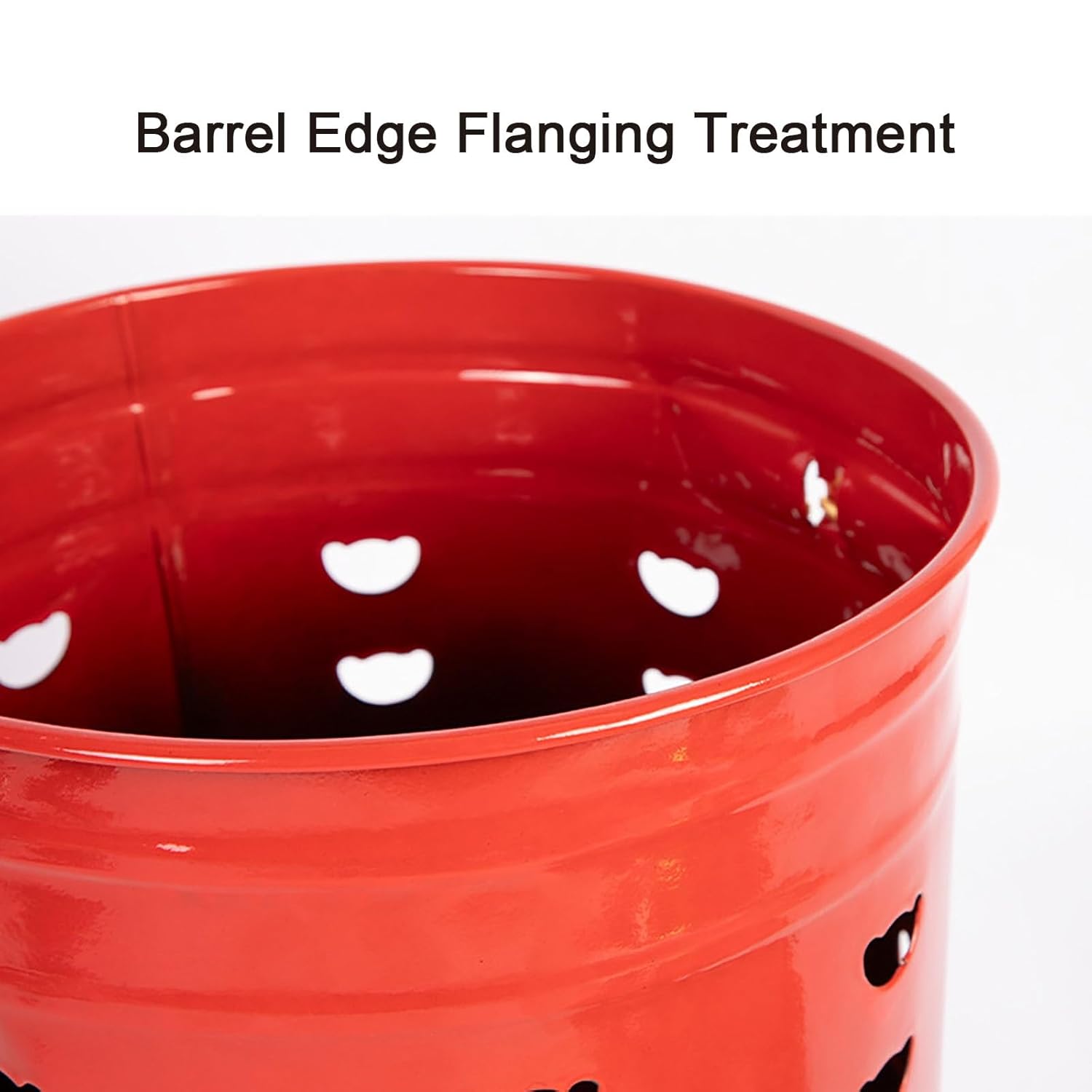 KAVERN Burn Barrel, Incinerator, Incinerator Barrel with Lid Incinerator, Fire Pit, Metal Barrel, Good to Burn Old Bills, Garden Leaf, Documents and Paper