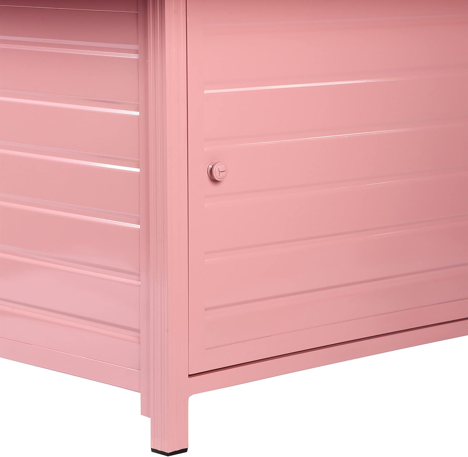 Rectangular 48 in. x 36 in. Aluminum Propane Fire Pit Table, Glass Beads, Two Covers, Lid, 57,000 BTUs in Pink Finish