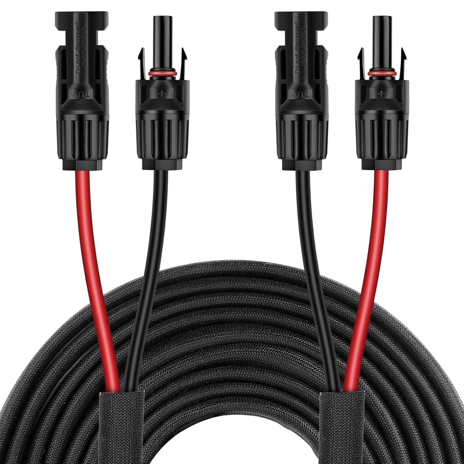 50FT 10AWG Solar Panel Extension Cable with Female and Male Connectors, Solar Cable for Solar Panels, Charge Controllers and Solar Generator (10AWG, 50FT)