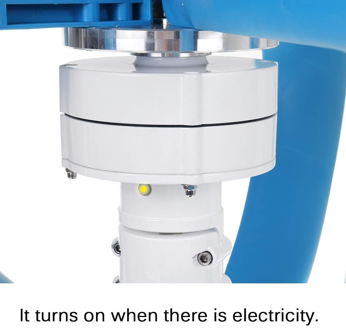 9000W 24V Vertical Axis Wind Turbines Generator 5 Blades Lantern Motor Kit Windmill Energy Charge Turbines for Home Camping,Blue,24v