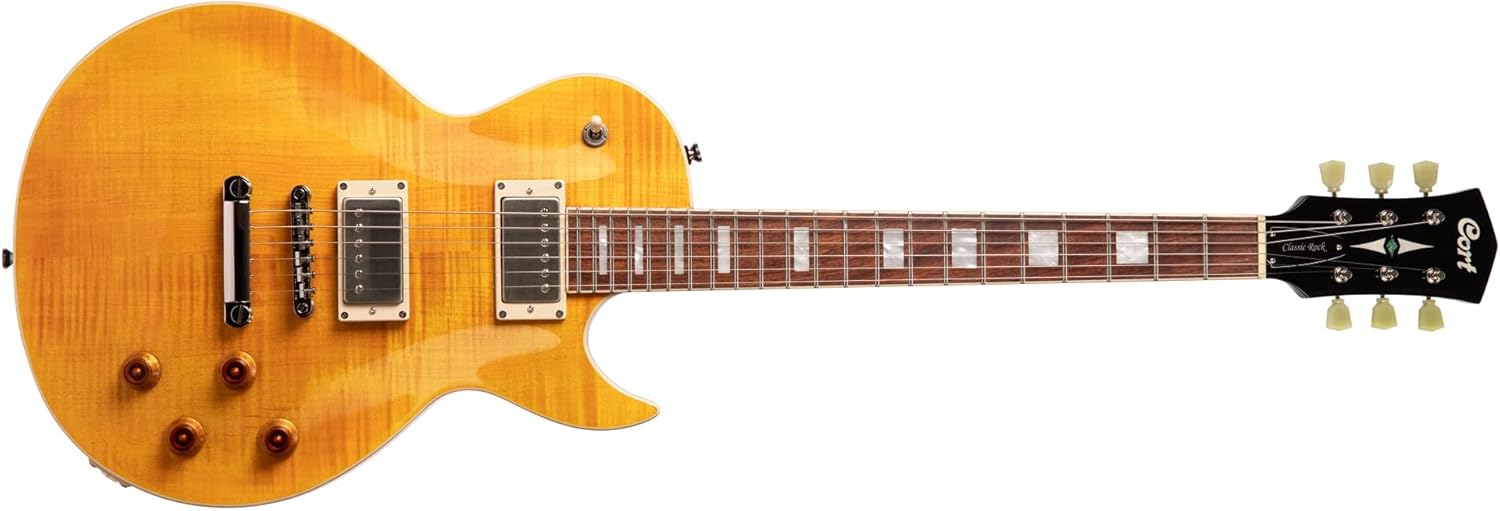 Classic Rock Electric Guitar Amber finish Cort CR250-ATA
