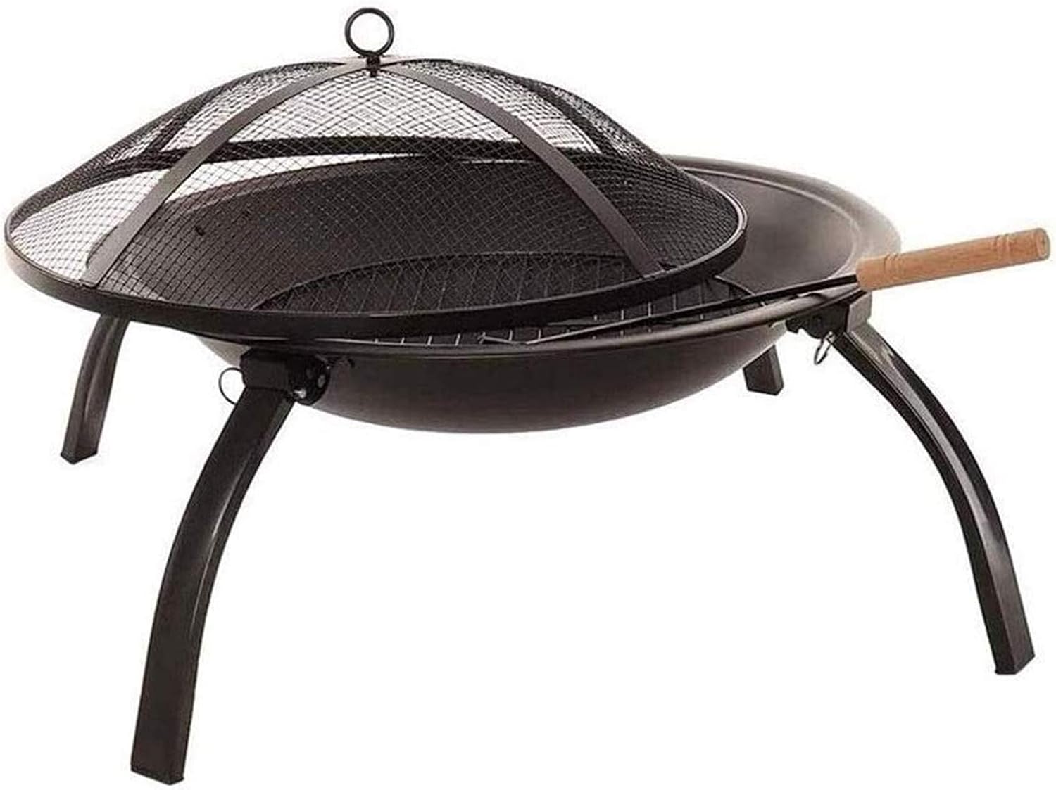 Fire Pits Outdoor Wood Burning Large Round Wood Burning Backyard & Patio Firepit Bowl le Domestic Indoor Barbecue