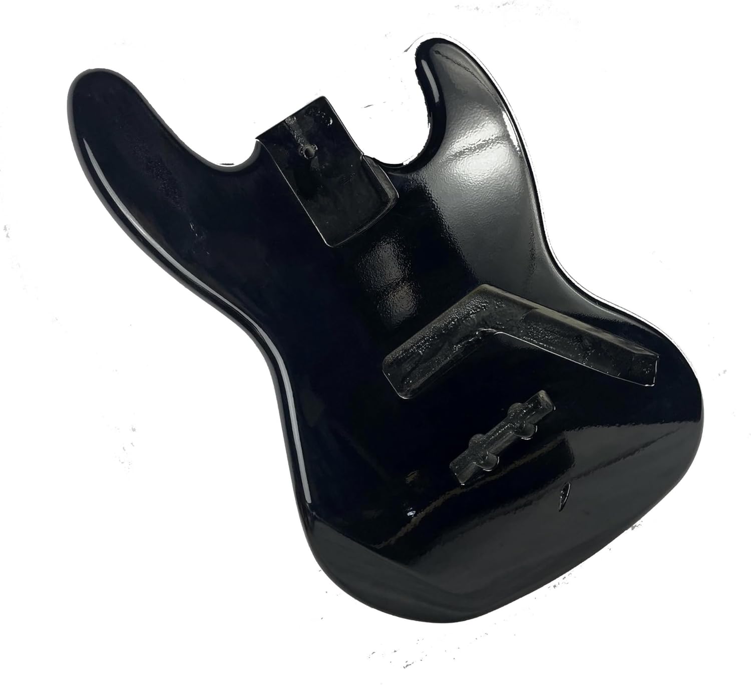 Guitar Body Guitar Replacement Parts Electric Bass Guitar Body Semi-finished 4 Strings Guitar Acne Covering No Defect Maple Body Black Bass Panel