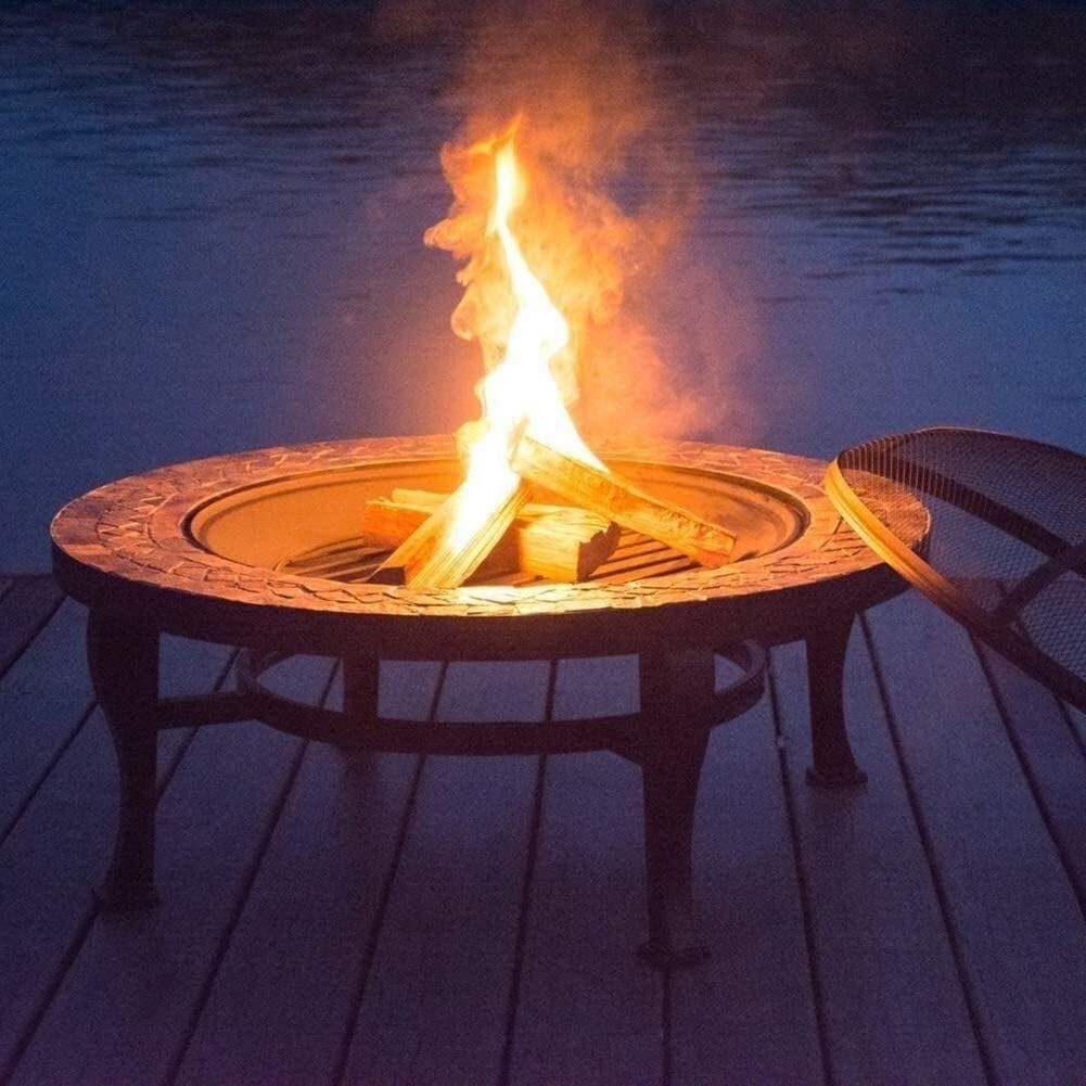 Outdoor Fire Pit Outdoor Fire Pit Large Bonfire Wood Burning Patio Backyard Firepit for Outside with Round Spark Screen