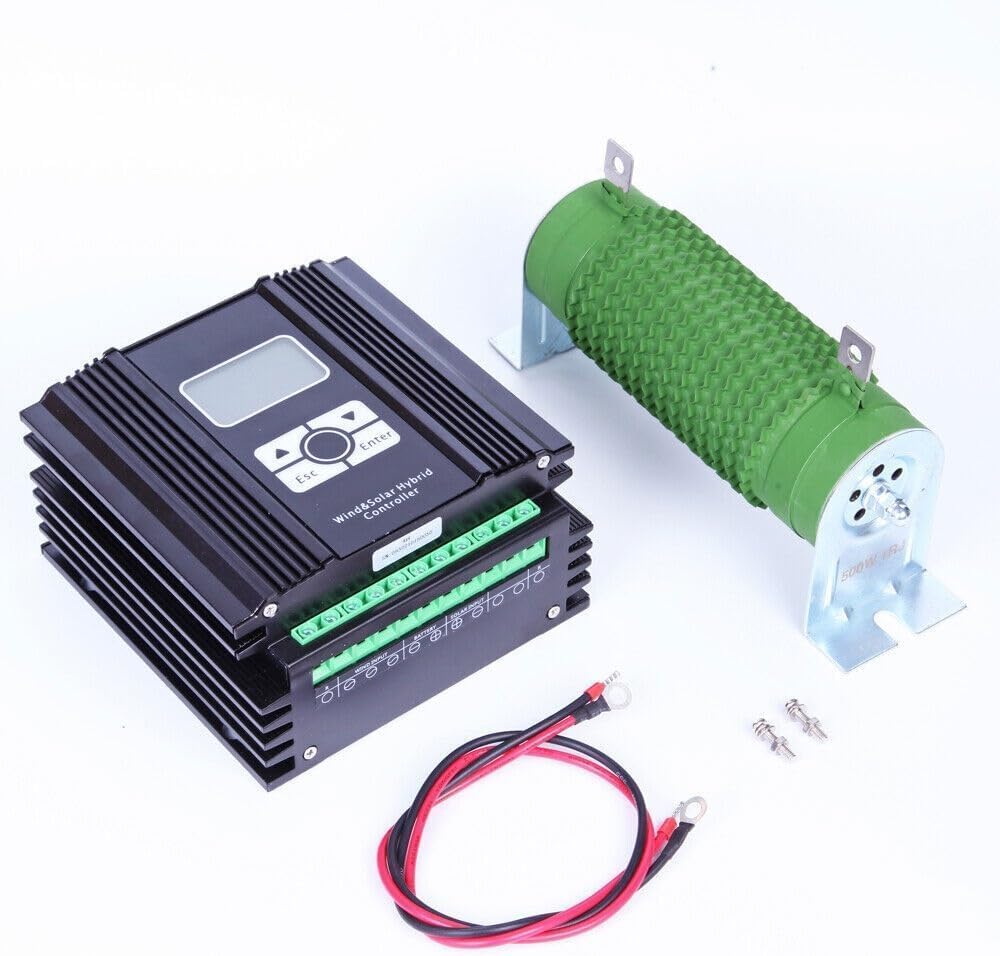 CAJUCA 5000W Wind Turbine Generator Kit Low Noise Vertical Axis Magnetic Levitation Wind Turbine Three Phase Kit Home Wind and Solar