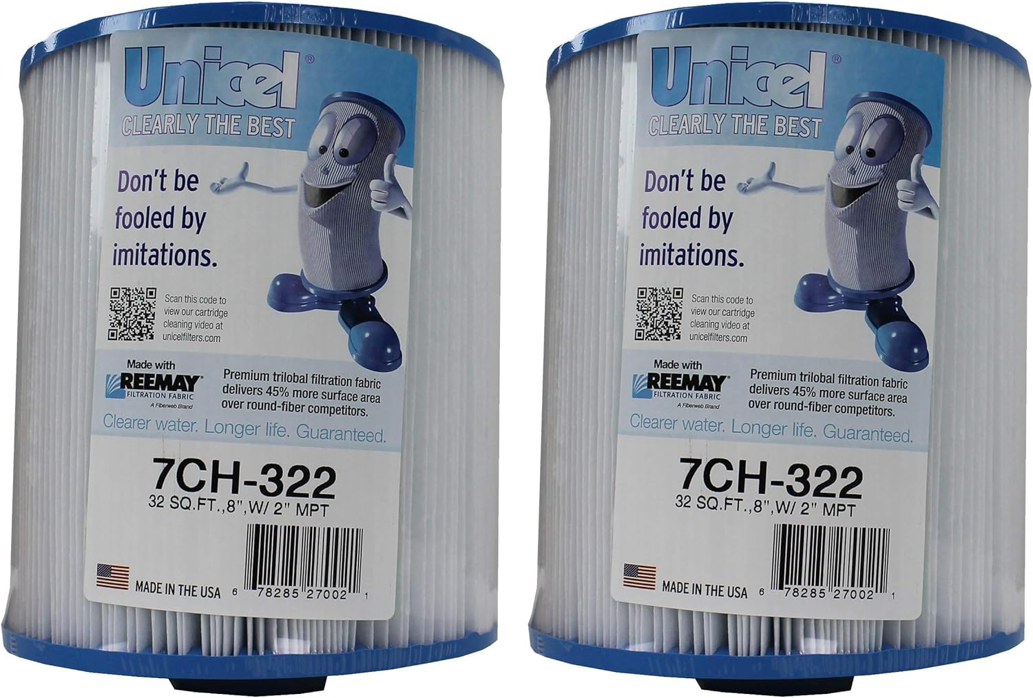 Unicel 7CH-322-2 Replacement Filter Cartridge (2 Pack)