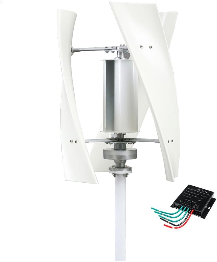 No Noise 3000W-9000W Vertical Wind Turbine Generator 12V 24V 48V 220V with MPPT Controller Low Speed Household Wind Generator,24v