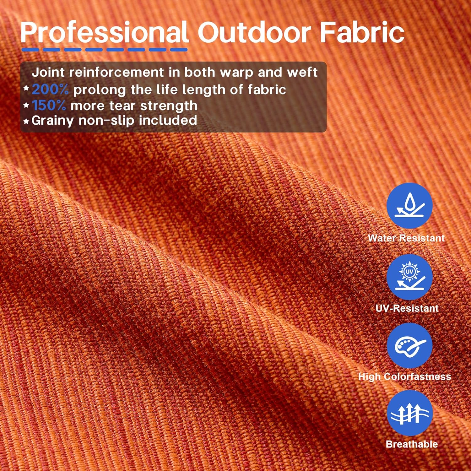 6 Pieces Outdoor Patio Furniture Set with 53