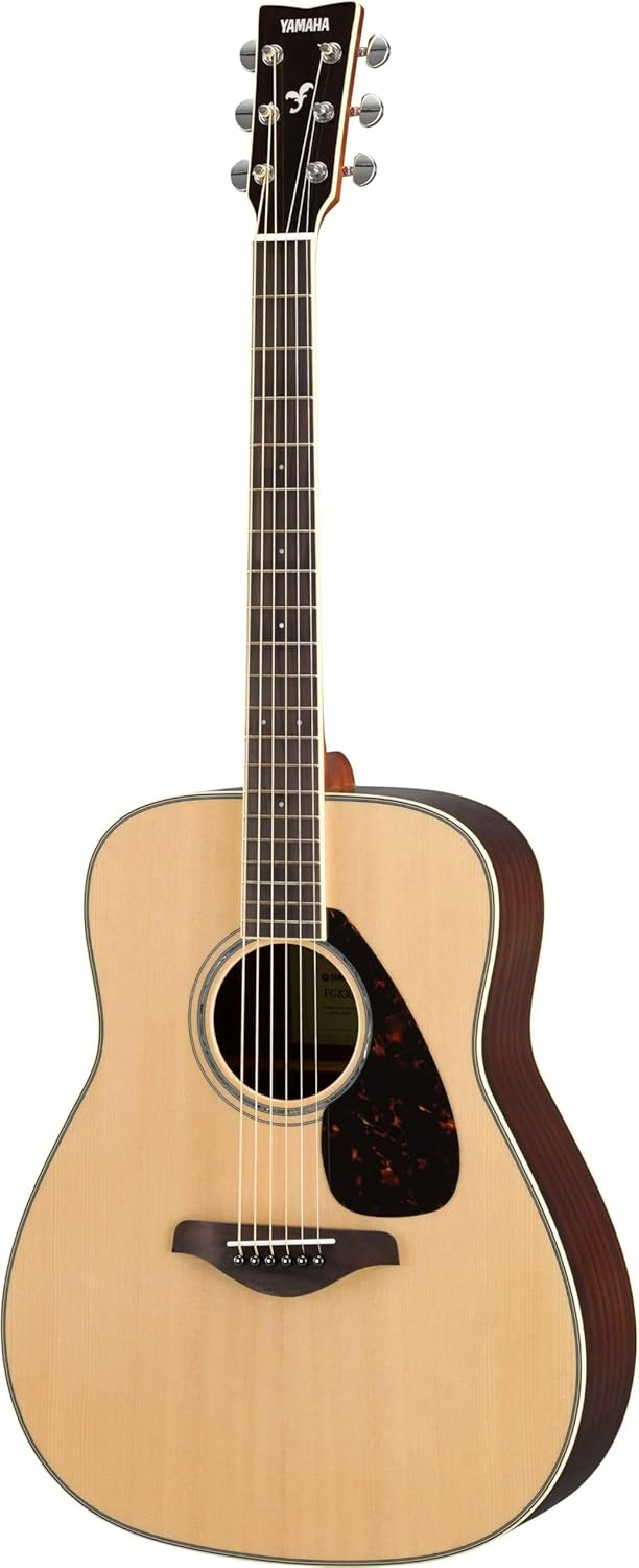 Yamaha FG840 Solid Top Acoustic Guitar, Flamed Maple
