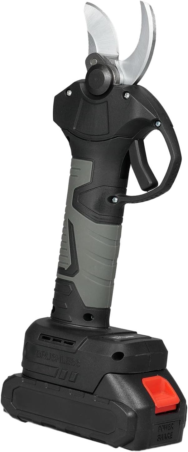 Electric Pruning Shears Cordless Branch Cutter Tree Trimmer SK5 Blade Gardening Scissors Rechargeable for Gardens Parks Farms Orchards Greenhouses (US Plug & 1 Battery)