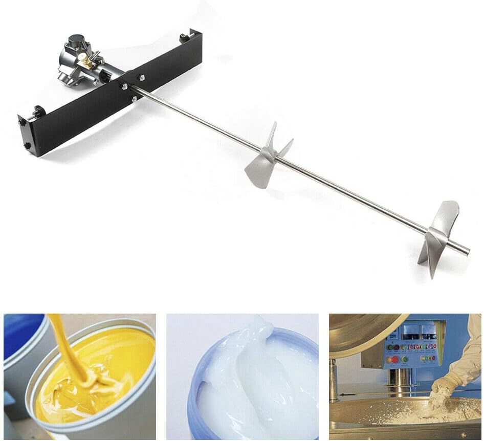 Pneumatic Bracket Mixer, 50-Gallon 1/2 HP 31.5Inch Pole Tank Barrel Air Mix Clip Paint Blender Automatic Paint Mixing Stirring Machine Ink Coating Mix Tool with Stainless Steel Blade