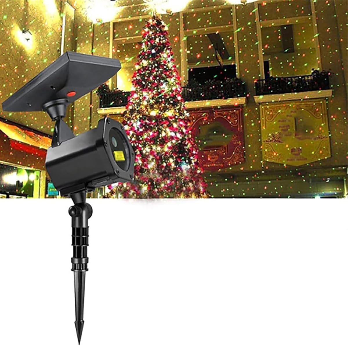 Christmas Party LED Stage Lights, Waterproof Rotating Garden Spotlights, Solar Landscape Projector, Outdoor Decorative Lighting