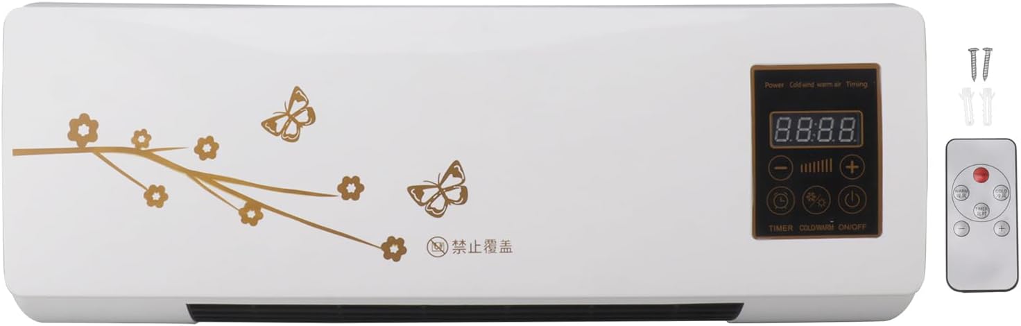 Sonew Wall Mounted Heating Machine, Smart Wall Heater, Dual Use Highly Efficient Wide Angles Mobile Small Air Heater for Home Bedroom Office Indoor Use