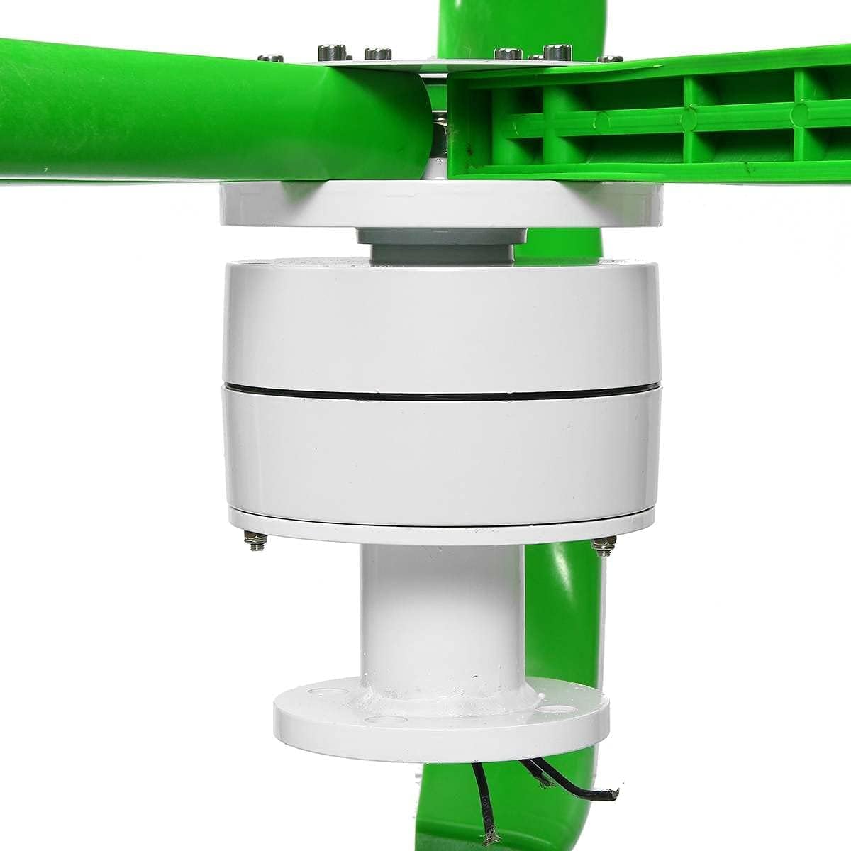 12V-220V Wind Turbine Generator 9000W 5 Blade Generator Lantern Wind Turbine Vertical Axis for Street Lantern + Controller