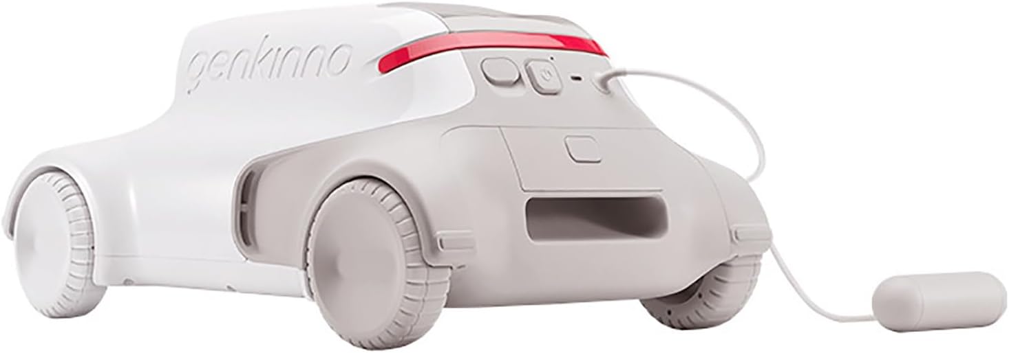 Robotic Pool Cleaner for Inground Pools, Pool Cleaner Robot with Fine Filter, Pool Surface Skimmer Cleaner, Smart Navigation