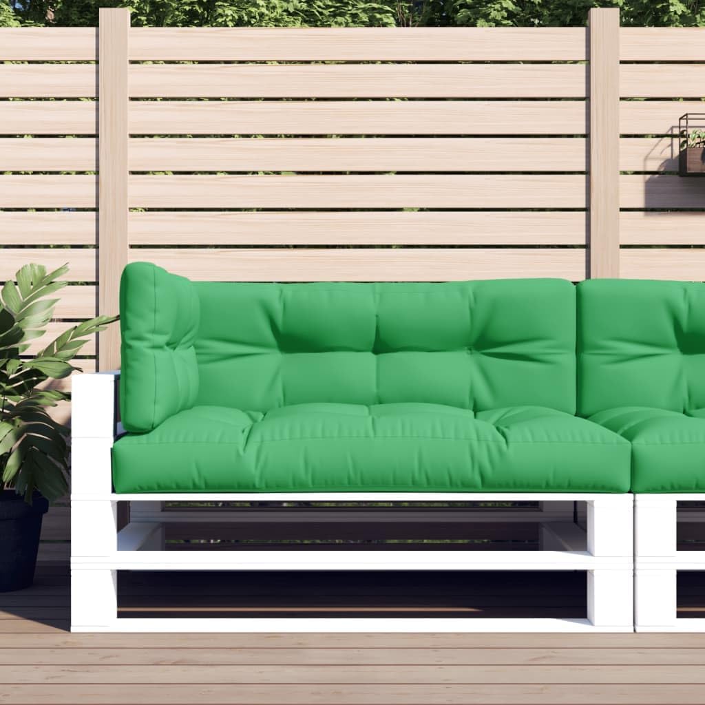 Pallet Cushions 3 pcs Green Fabric,Premium Outdoor Cushions Comfort and Durability for Gardens and Patios Patio Furniture Decor, Furniture Accessories