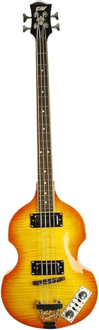 IYV IVB-500 CS Bass Solid-Body Electric Guitar, Cherry Sunburst