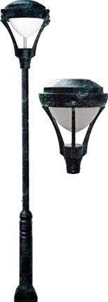 GM5900-VG-INC Large Post Fixture 120 Volts, Verde Green