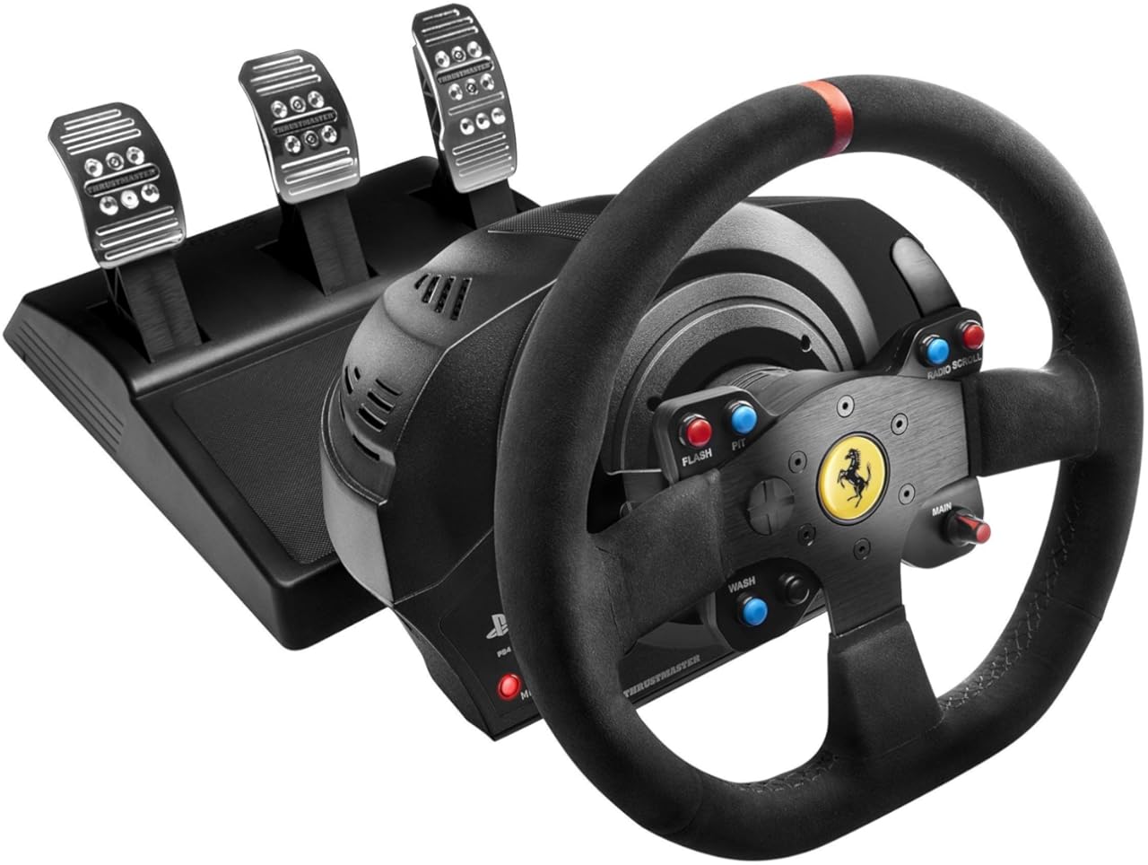 Thrustmaster T300 Force Feedback Ferrari Integral RW Alcantara Edition Racing Wheel (compatible w/ PS5, PS5 Pro, PS4 & PC)