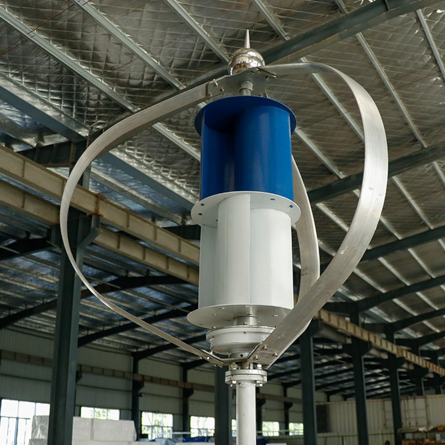 CHRISK 9000W Vertical Axis Wind Turbine Generator Rare Earth Magnetic Levitation Wind Turbine High Power Vertical Axis Breeze Start for Home